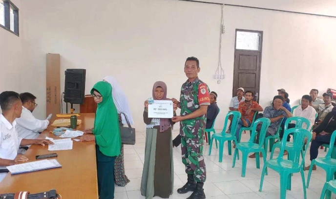 Babinsa Desa Mekarnangka Kopka Ato Suharto selalu Hadir Monitoring berbagai Kegiatan di Wilyah Binaanya